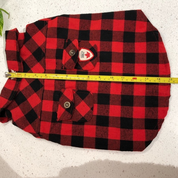 Dog Shirt: CANADIANA Buffalo plaid flannel shirt - size ‘Large’ - Picture 12 of 16